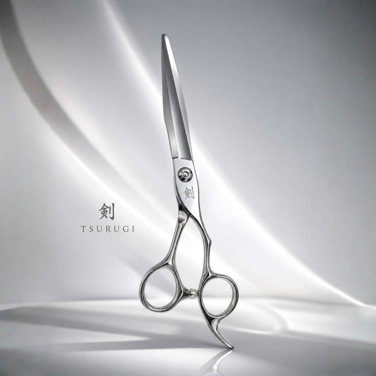 Ichiro Tsurugi Master Barber Hair Cutting Shears - showroom view