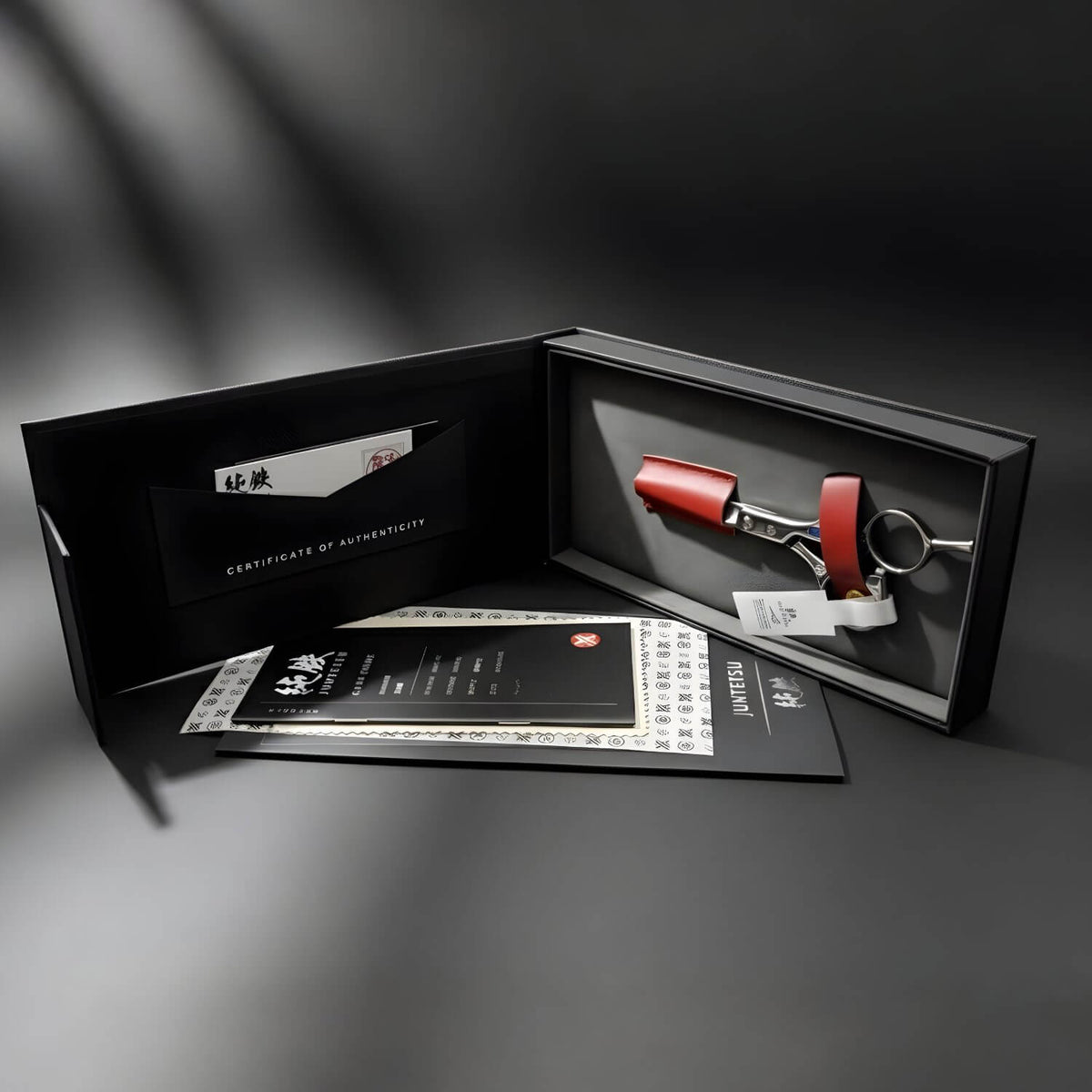 Juntetsu VG10 Offset Cutting & Thinning Shear Set 5.0" Cutting & 6.0" Thinning (SKU: JUN-OFF-S45)