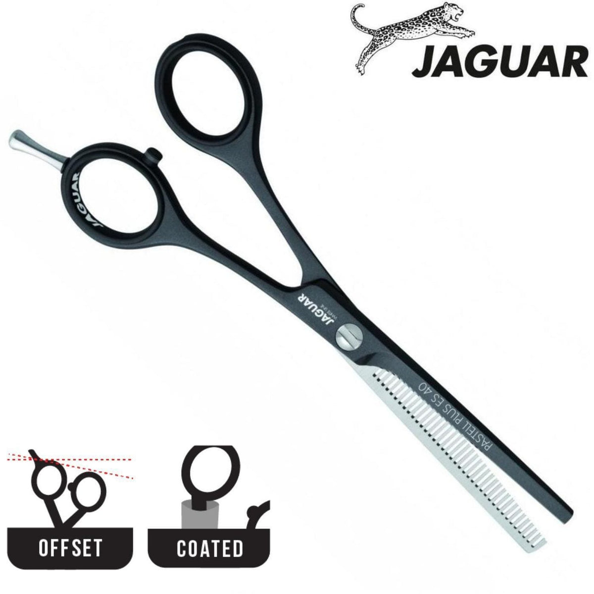 Jaguar Pastell Plus ES40 Black Lava Thinning Scissors (SKU: JAG-3054-2)