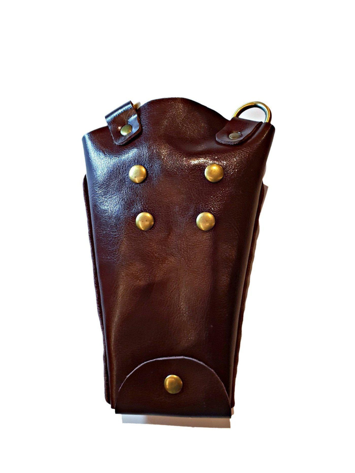 Elegant Brown Leather Holster: Protect 5 Hair Shears - Japan Scissors - Japan Scissors USA