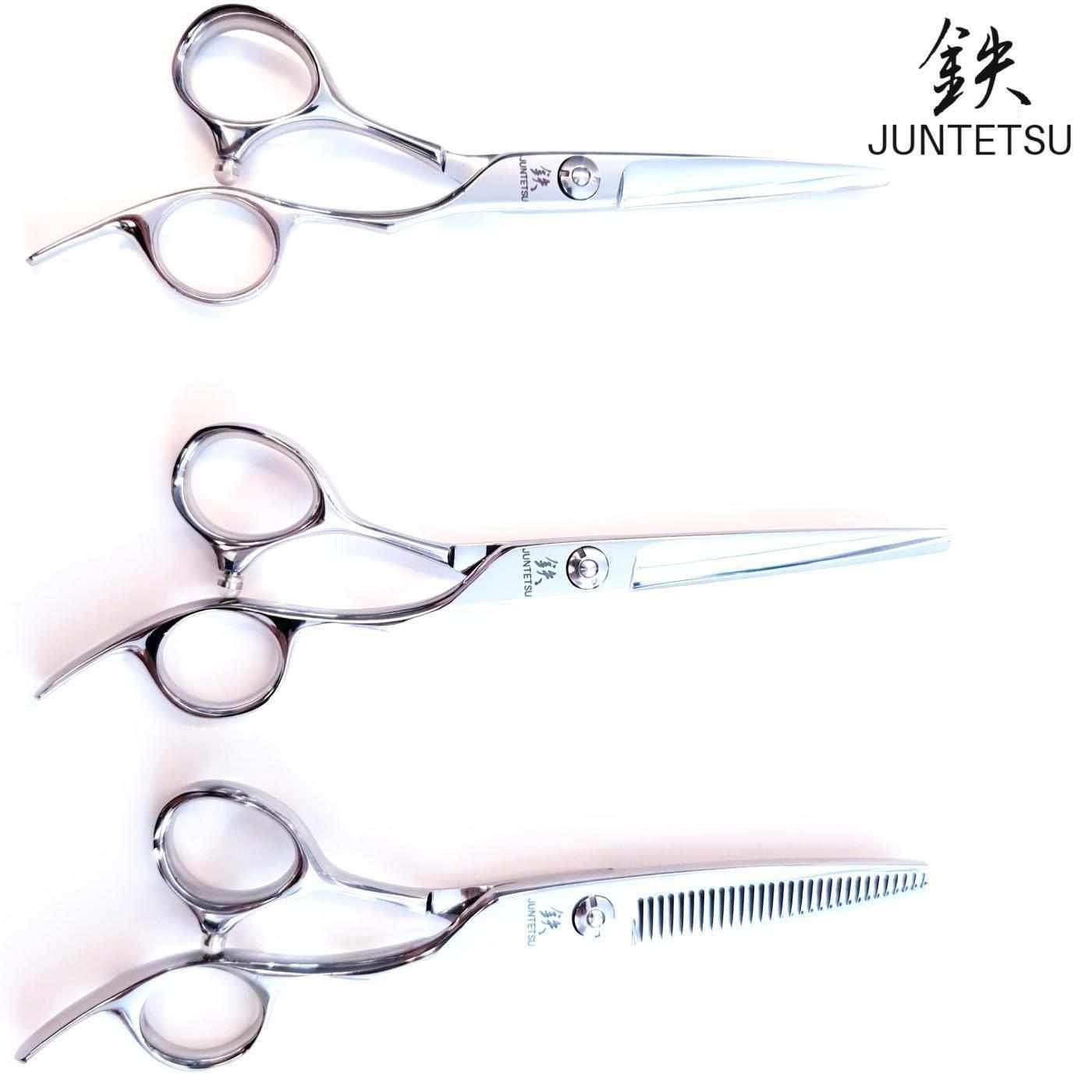 Juntetsu Offset Cutting & Thinning Master Scissor Set - Japan Scissors USA