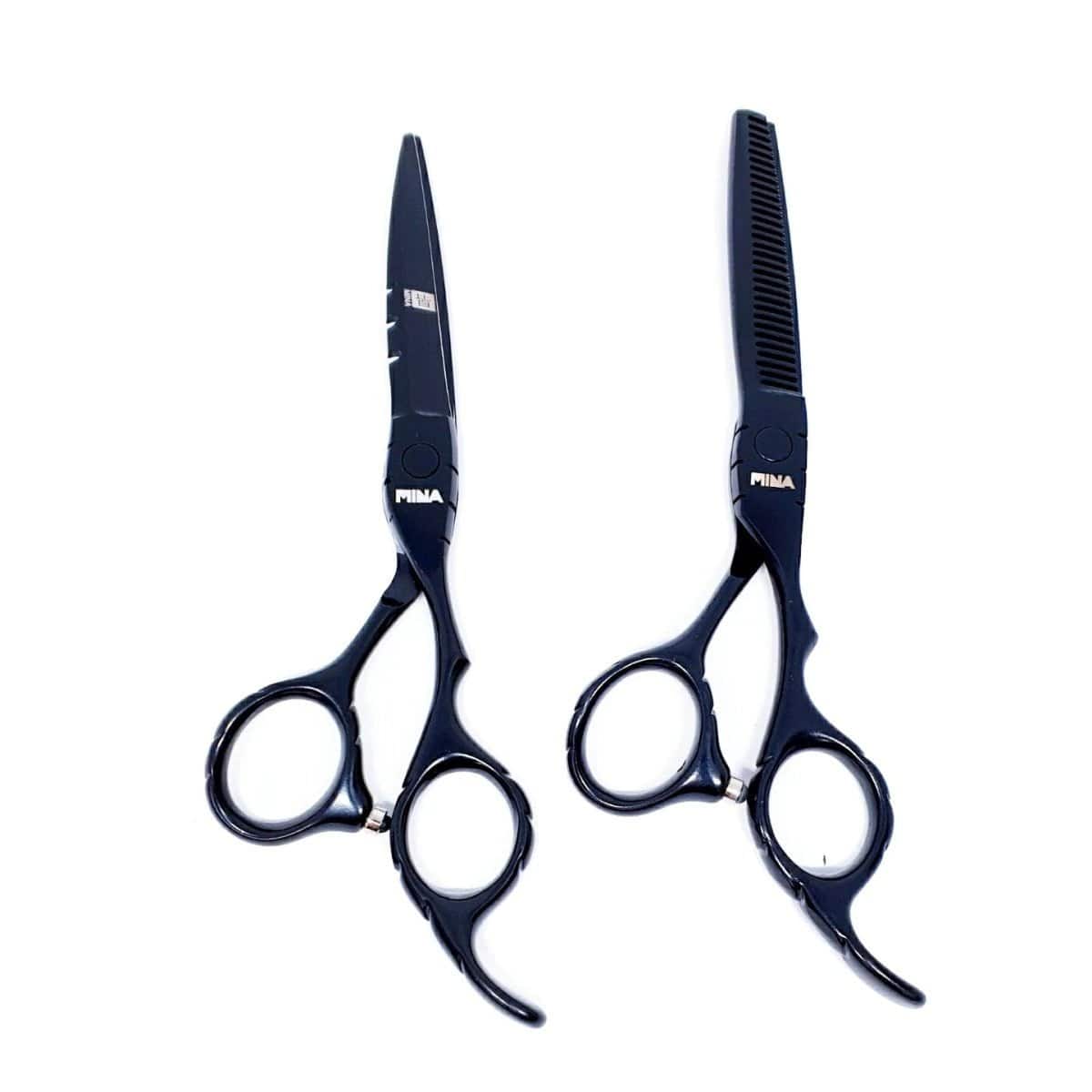 Mina Matte Black Hair Shear Set (SKU: MIN-MTB-S60)
