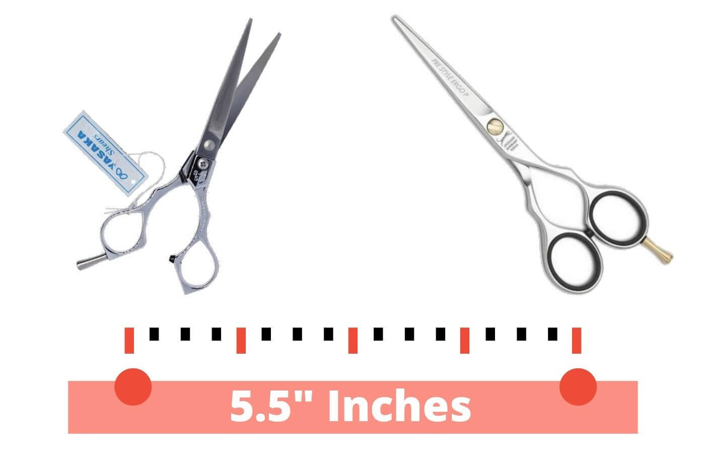 Left - Handed Scissors size 5 - 5.5 - 6 inches – Japanese Hair