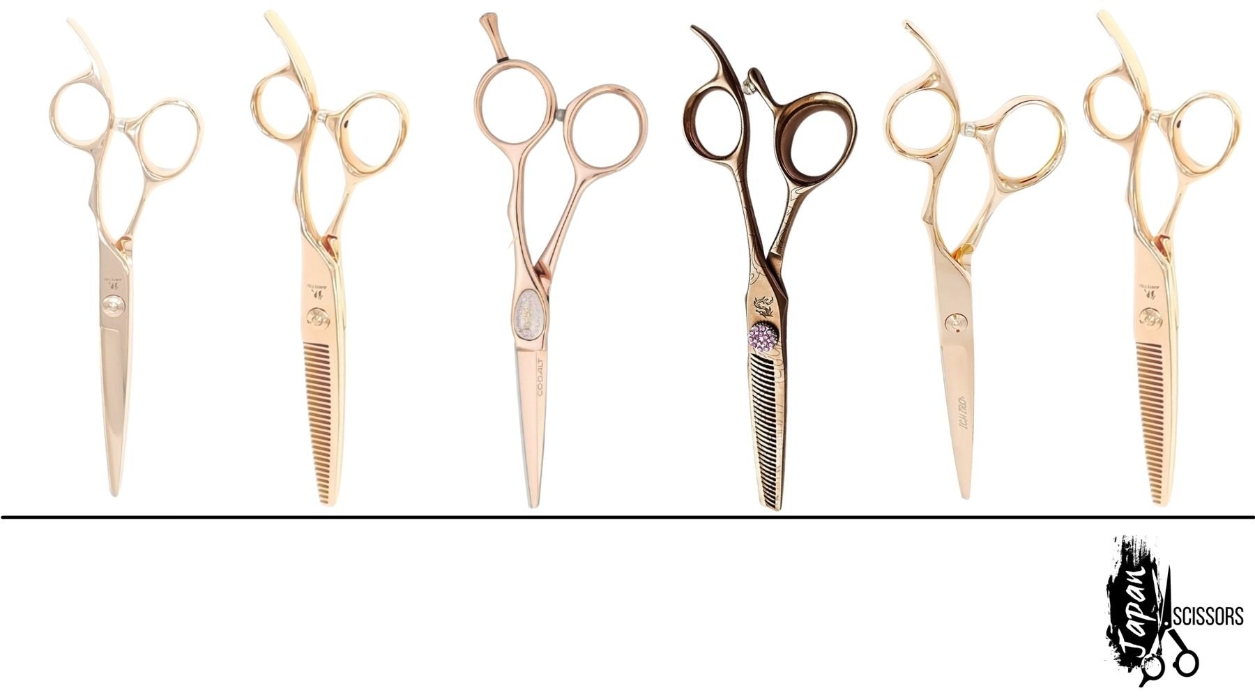 Professional Rose Gold Hairdressing Shears & Scissors - Japan Scissors USA