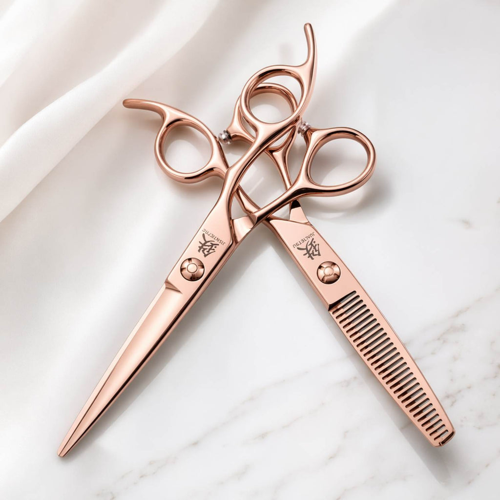 美品✨22AW セオリー カシミヤ混 LUXE NEW DIVIDE ピンク Juntetsu Rose Gold VG10 Pro Shears Set | Complete Kit - Japan