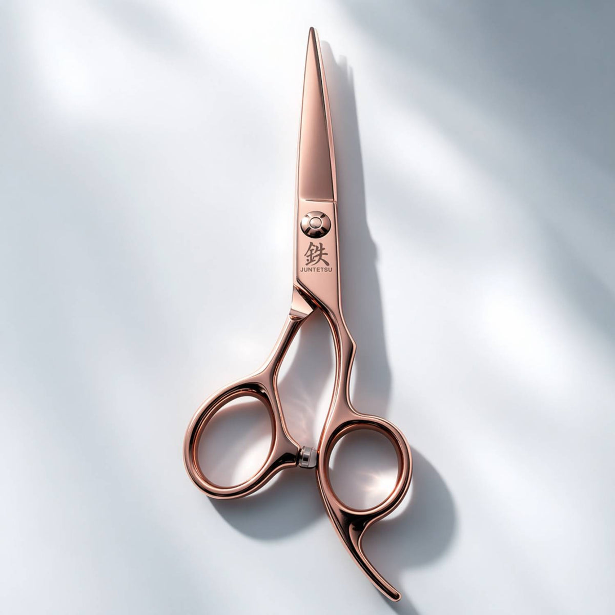 Juntetsu Rose Gold VG10 Pro Hair Cutting Shears - angled view