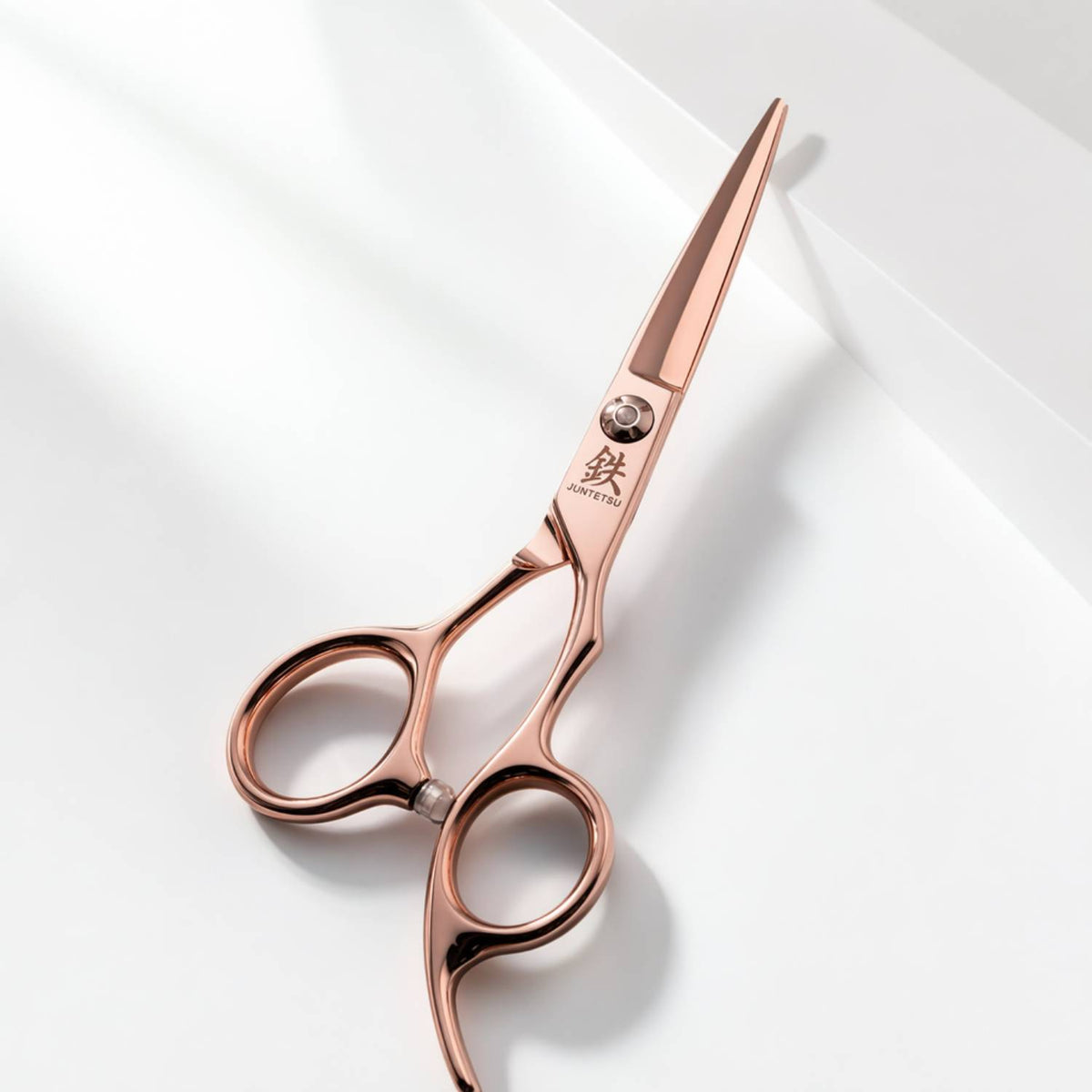 Juntetsu Rose Gold VG10 Pro Shears Set - cutting scissor, blade detail