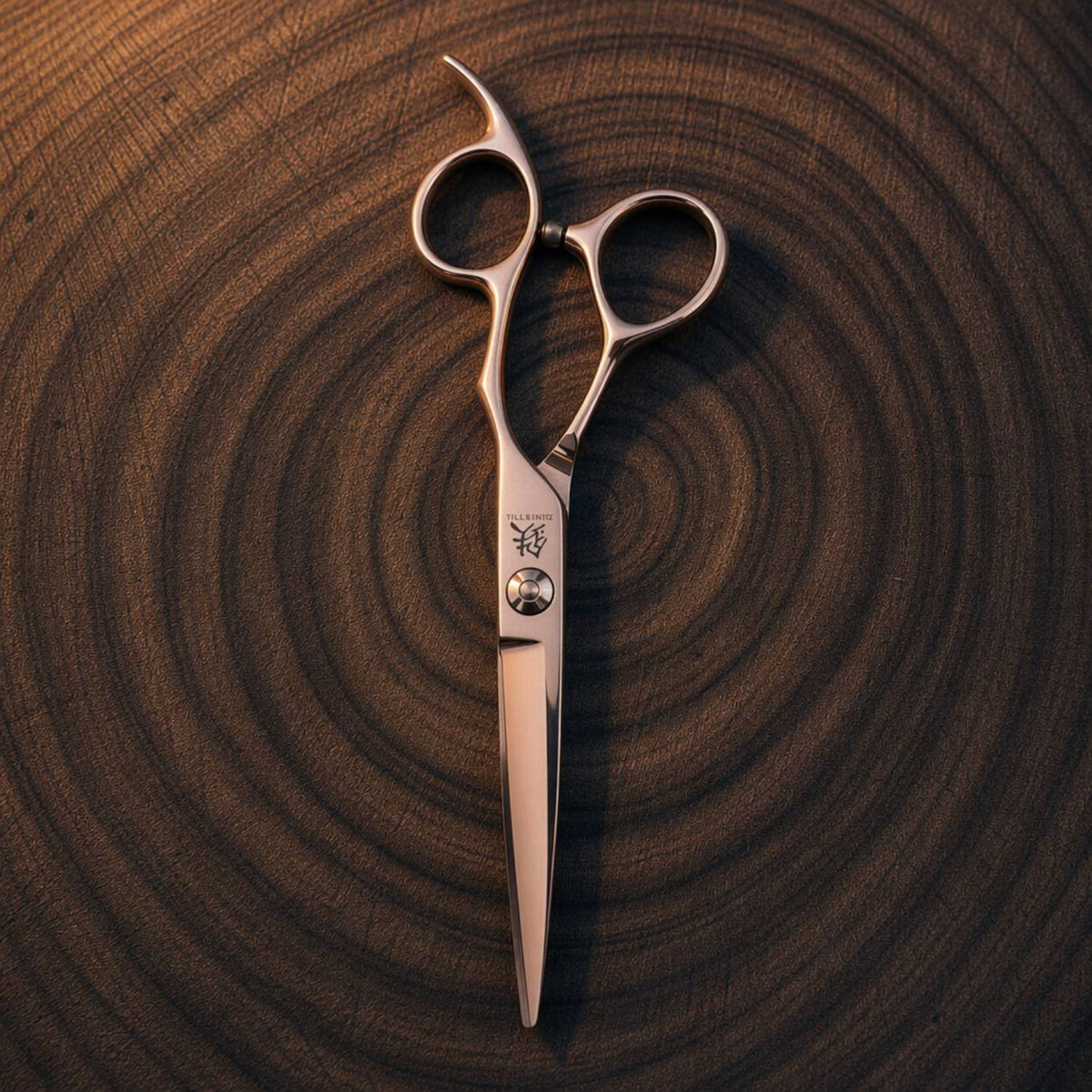 Juntetsu Rose Gold VG10 Pro Shears Set - cutting scissor, lifestyle view