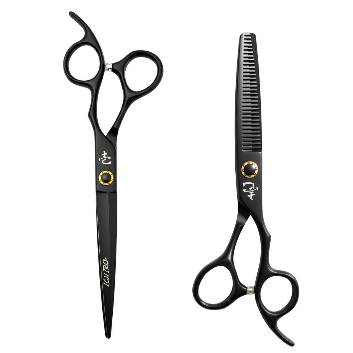 Ichiro Matte Black Hairdressing Shear Set (SKU: ICH-MTB-S50)  (SKU: ICH-MTB-MR5050)