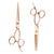 Juntetsu Rose Gold Cutting & Thinning Scissors Set