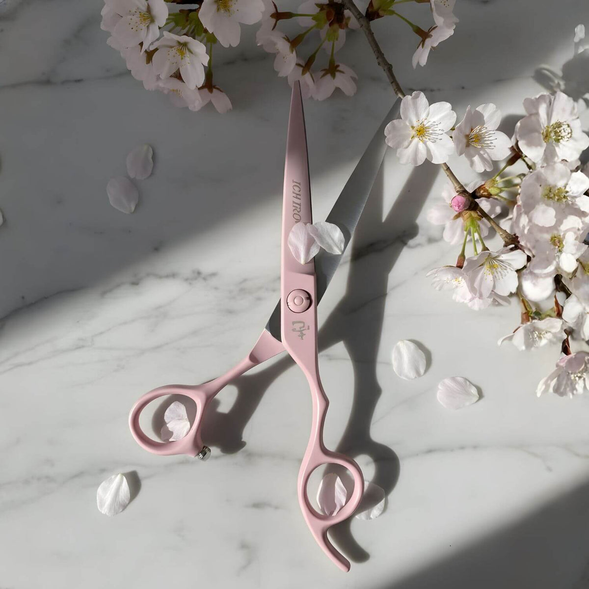 Ichiro Pastel Pink Hair Cutting  Shear Set From Japan (SKU: ICH-PNK-M5050 ICH-PNK-C50  ICH-PNK-S50)