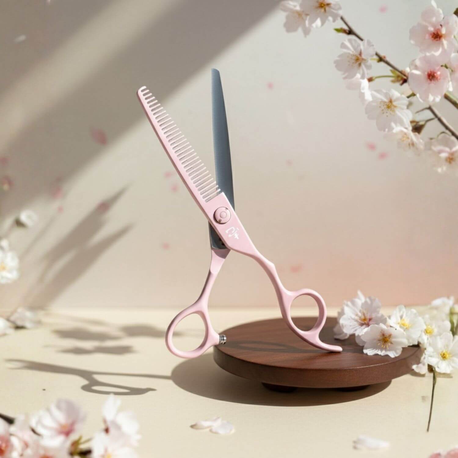 Ichiro Pastel Pink Hairdressing Shear Set: Premium 440C Steel Duo