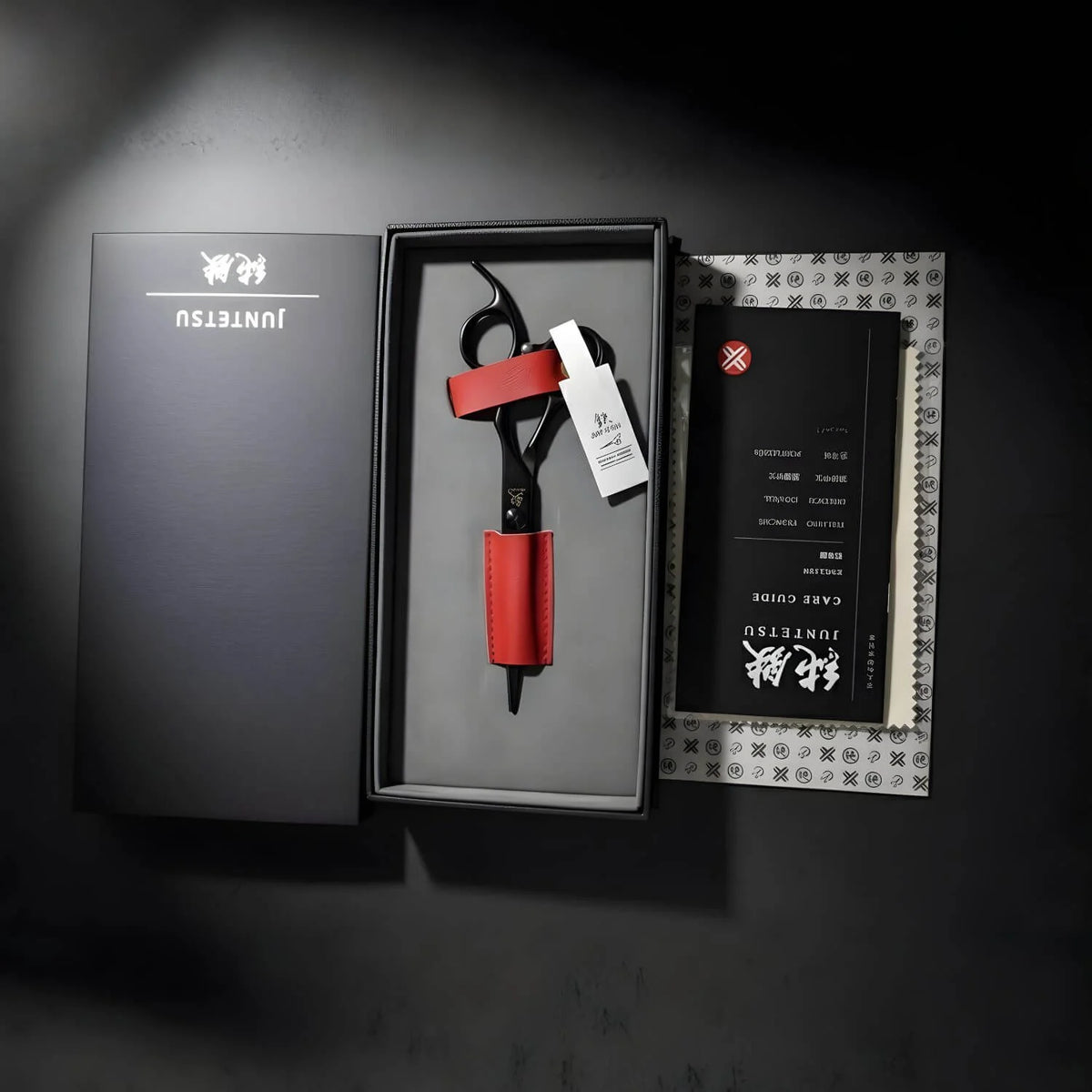 Juntetsu Cobalt Japan Mastersmith made in Tokyo hair cutting and texturizing shear kit  (SKU: JUN-MTY-S70F) (SKU: JUN-MTY-C70)