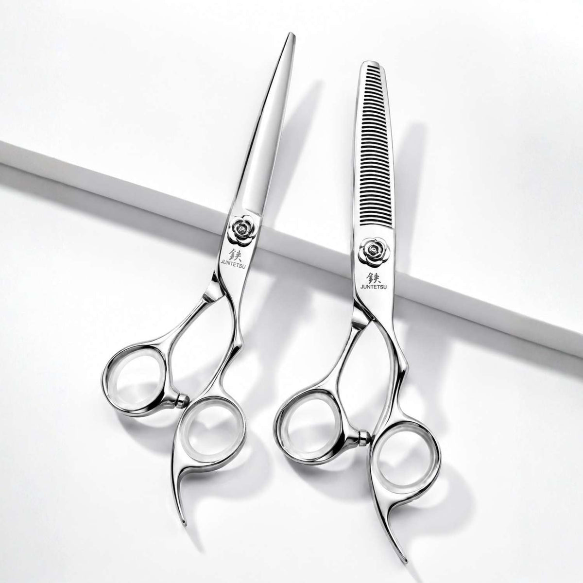 JUN-RSE-S55 — Juntetsu Rose Limited Edition Cutting &amp; Thinning Set