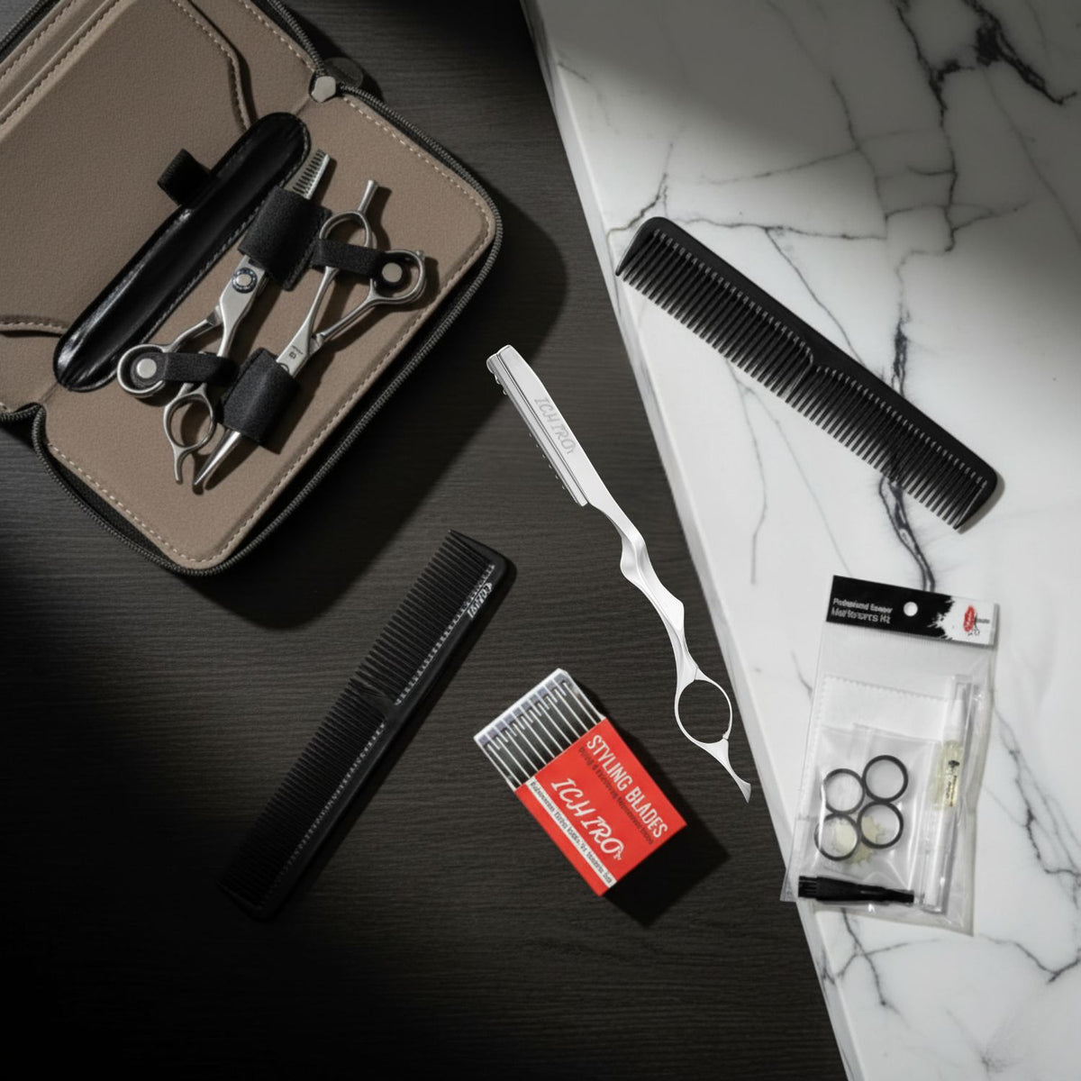 Hairdressing Scissor Care &amp; Maintenance Kit: Fix, Clean, Protect &amp; Oil