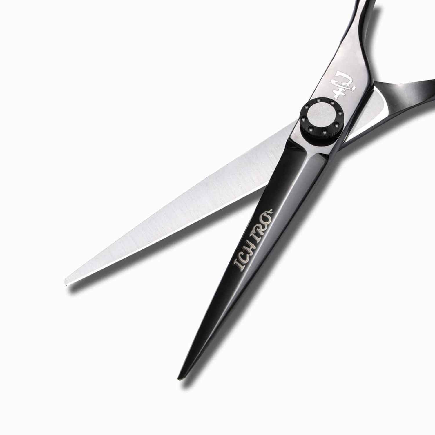 りーちろー　10 Ichiro Premium Tsuki VG10 Black Hair Cutting Shears - Professional