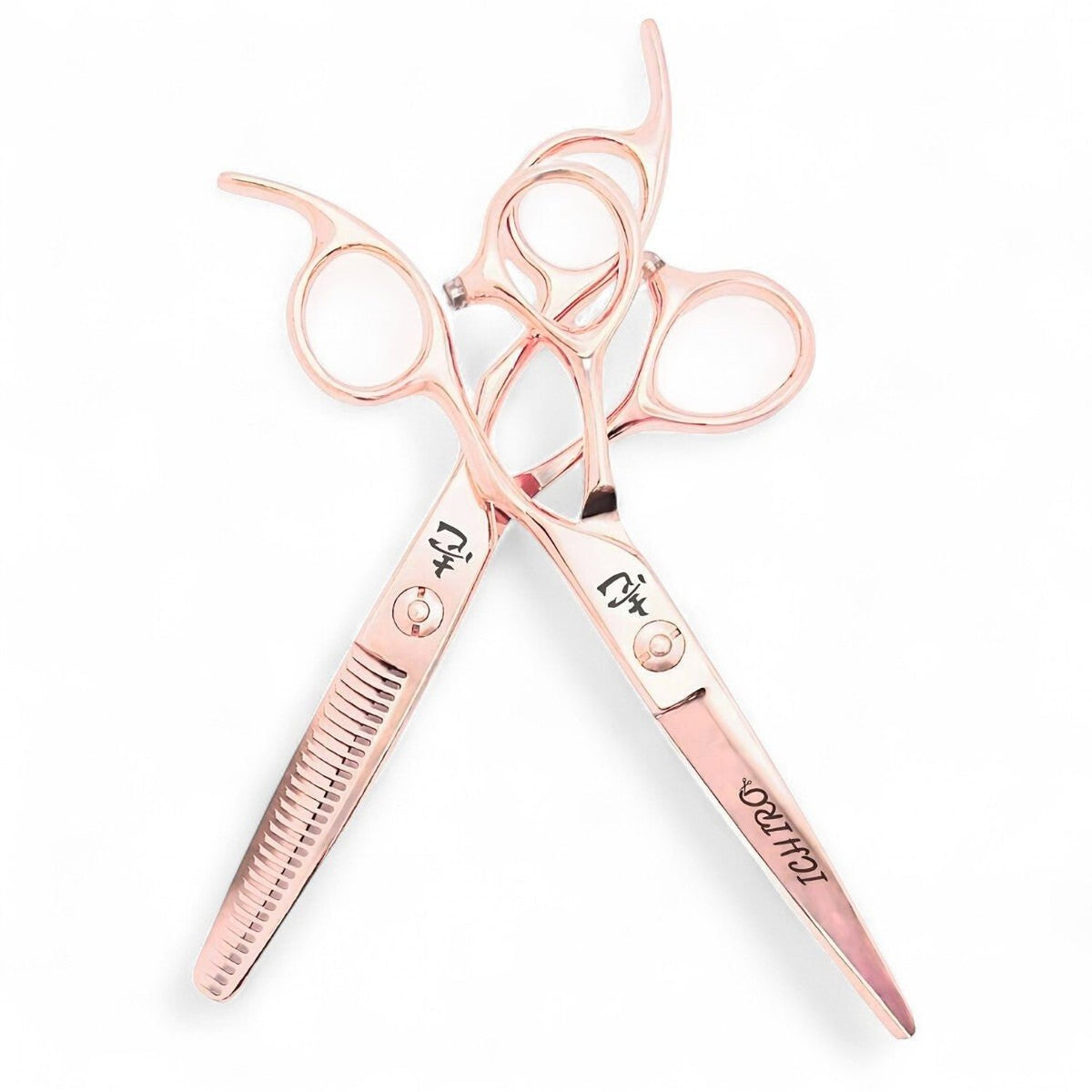 Ichiro Rose Gold Cutting &amp; Thinning Shear Set - Ichiro Scissors - Japan Scissors USA
