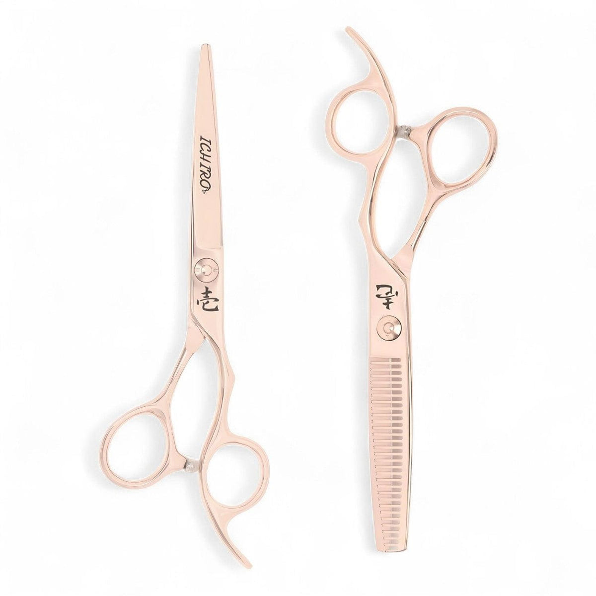 Ichiro Rose Gold Cutting &amp; Thinning Shear Set - Ichiro Scissors - Japan Scissors USA