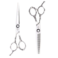 Ichiro Rose Left-Handed Hair Shear Set: Premium 6