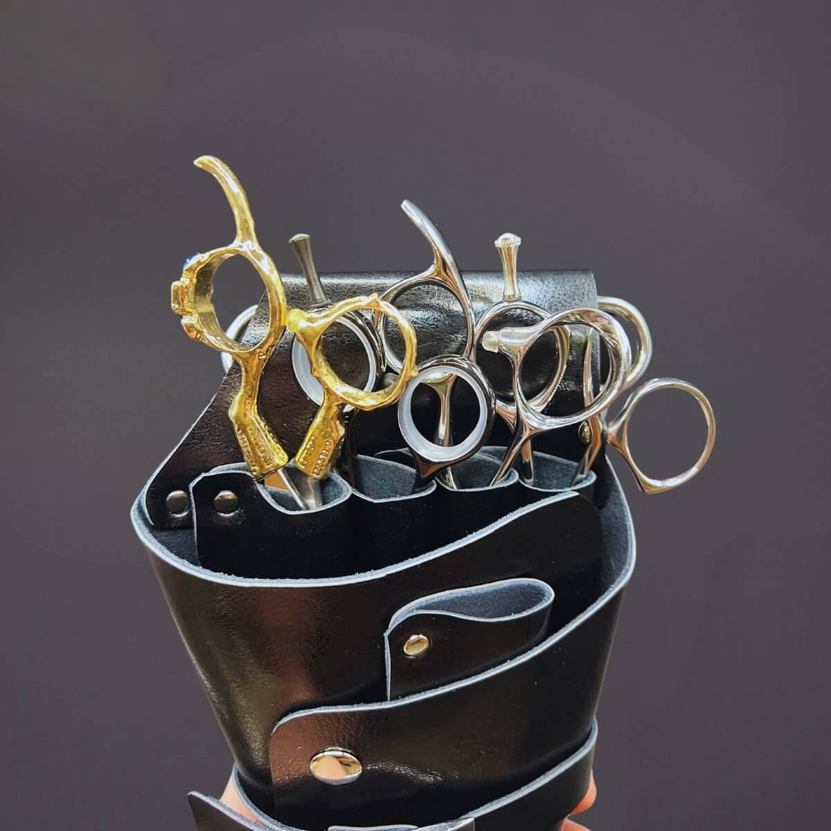 Juntetsu Black Belt Holster - Holds 5 Scissors (SKU: JUN-ADJST-5PC)