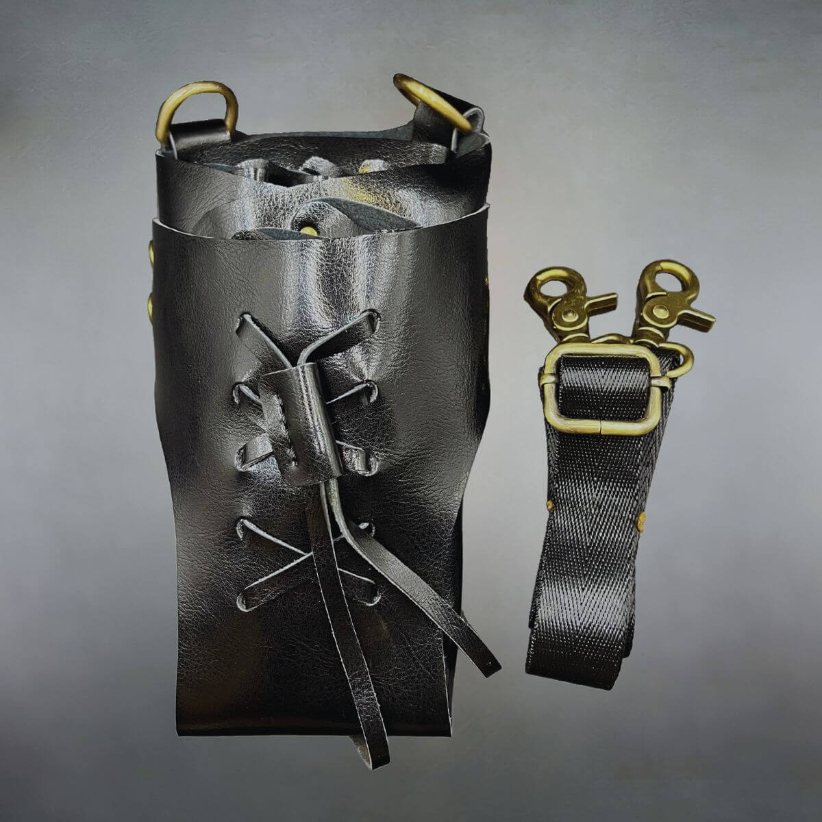 Juntetsu Cross-Laced Leather Holster - 5 Professional (SKU: JUN-CRSLC-5PC)