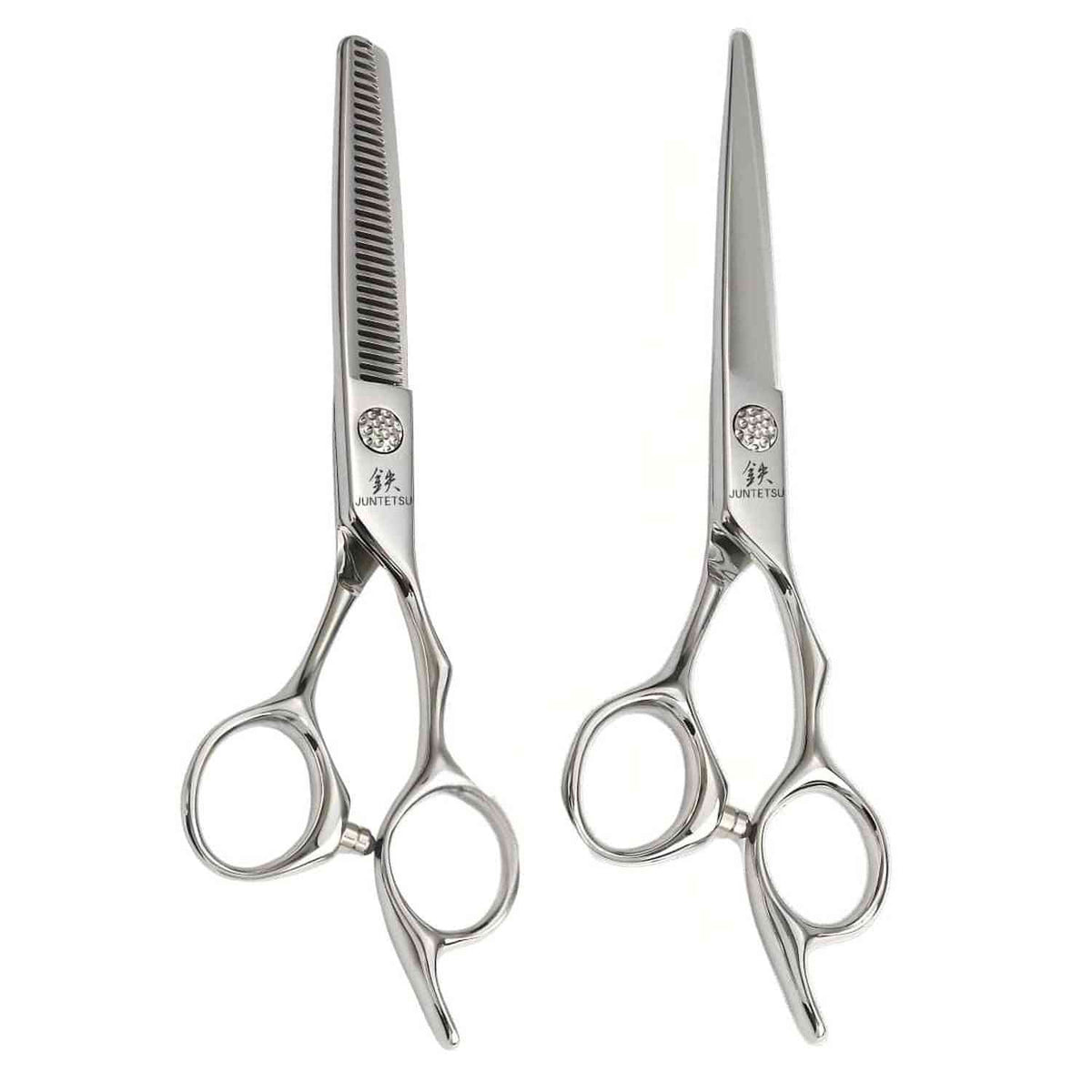 Juntetsu Crystal Elite Offset Professional Shear Set - Juntetsu Scissors - Japan Scissors USA