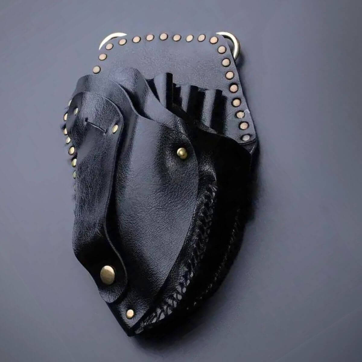 Juntetsu Heritage Leather Holster - 6 Scissor Pockets (SKU: JUN-HER-6PC)