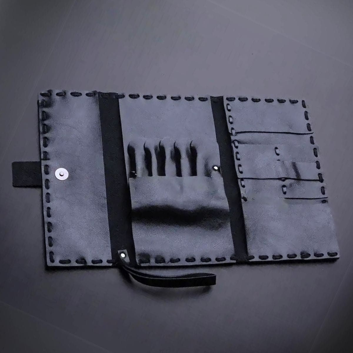 Juntetsu Heritage Leather Laced Wallet: Protects 4 Scissors (SKU: JUN-JUNTETSU-HER-WOV-4PC)