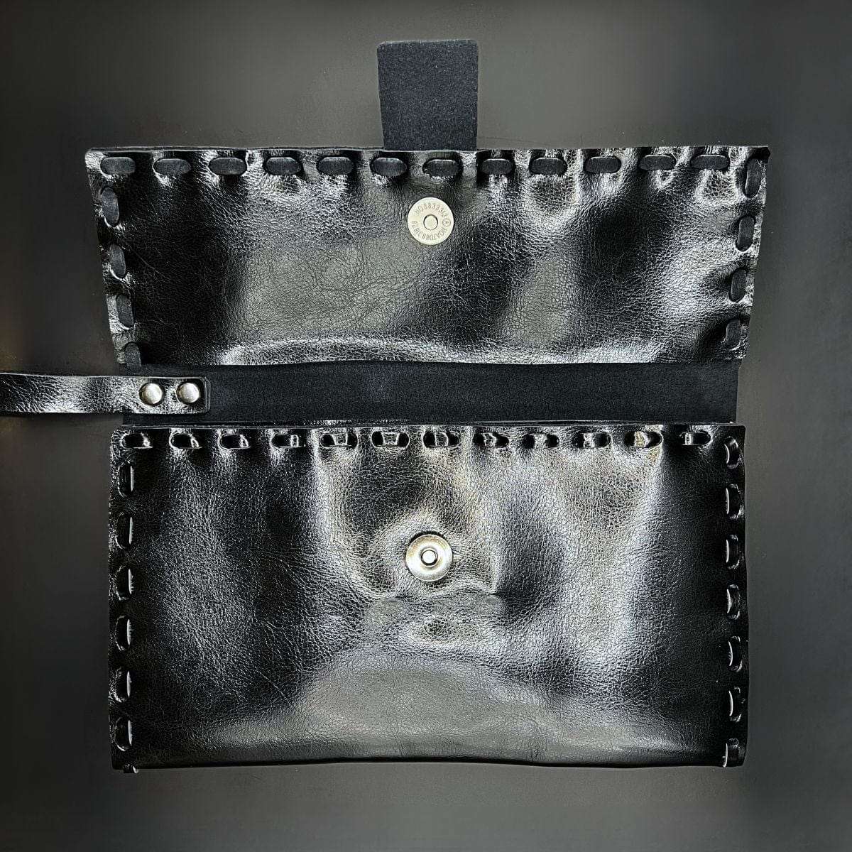 Juntetsu Heritage Leather Laced Wallet: Protects 4 Scissors (SKU: JUN-JUNTETSU-HER-WOV-4PC)