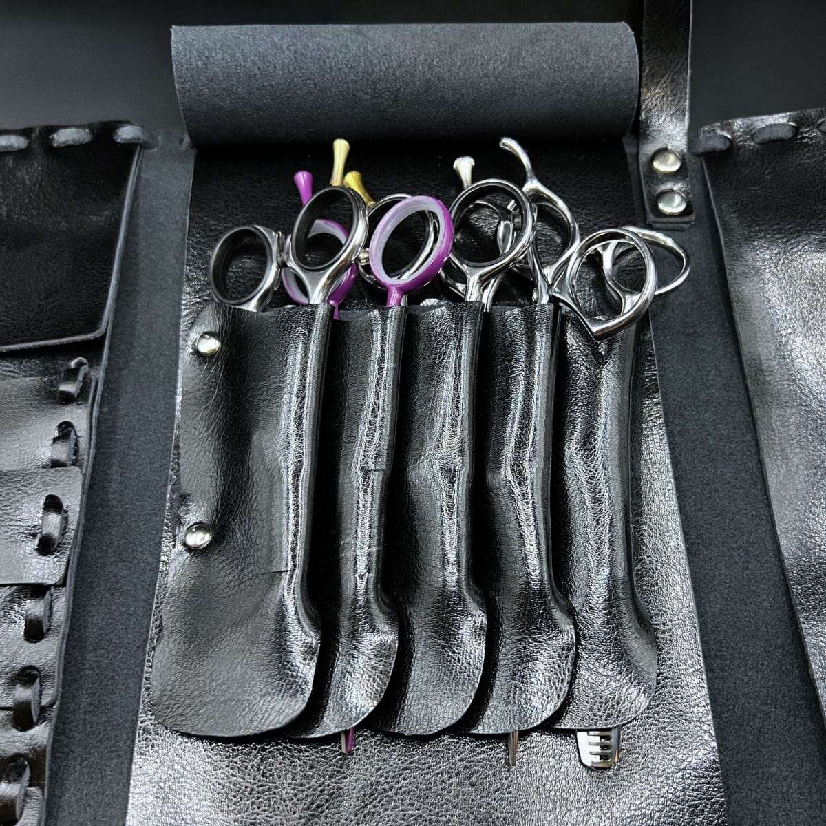 Juntetsu Heritage Leather Laced Wallet: Protects 4 Scissors (SKU: JUN-JUNTETSU-HER-WOV-4PC)