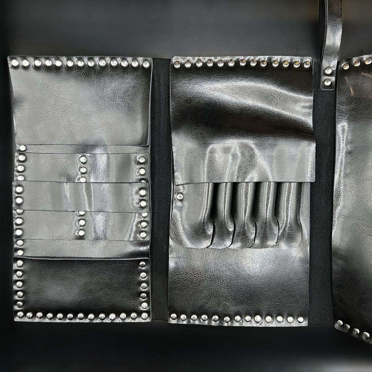 Juntetsu Heritage Studded Scissor Wallet: Protects 4 Shears (SKU: JUN-JUNTETSU-HER-STUD-4PC)