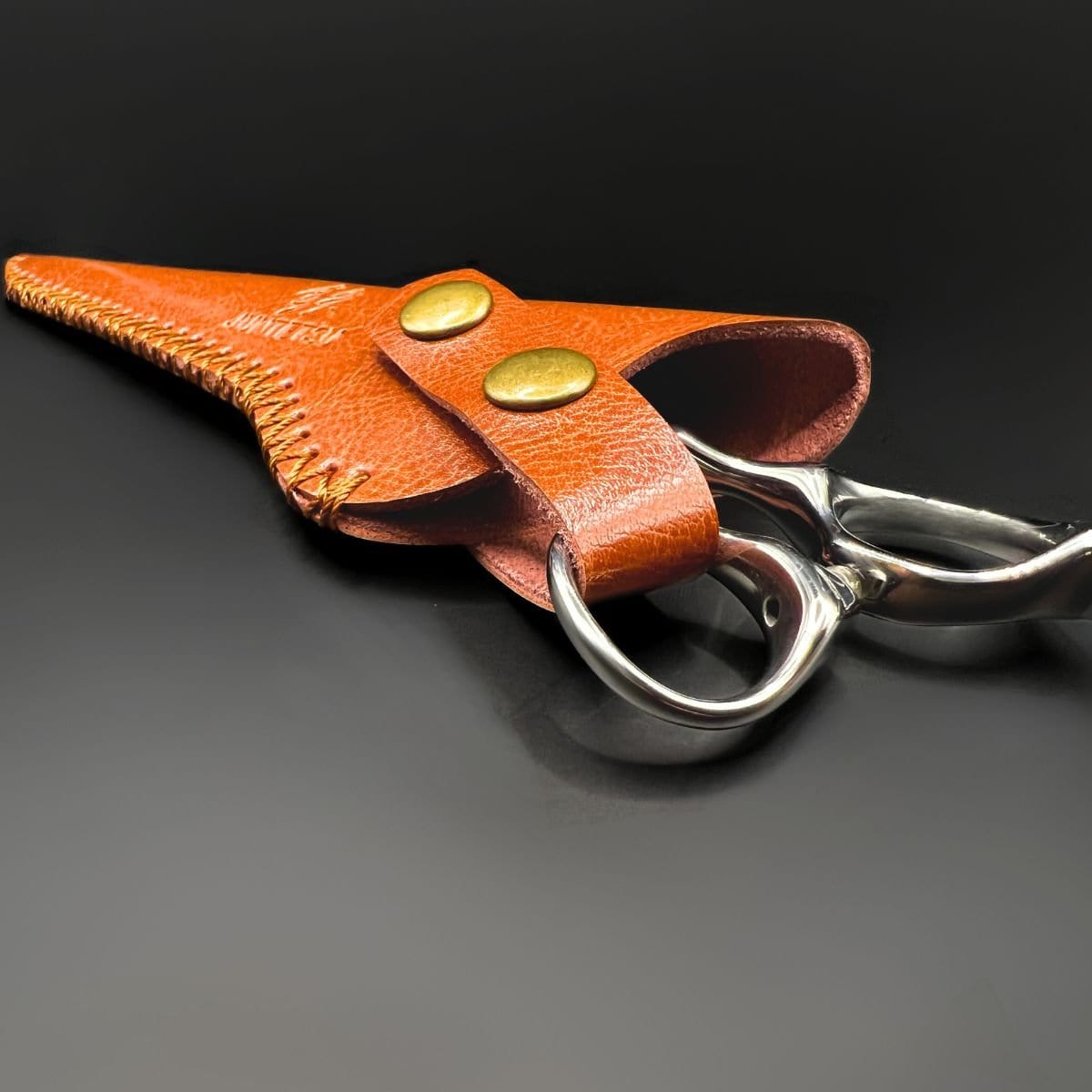 Professional Single Scissor Case | Juntetsu Hand-Stitched Leather