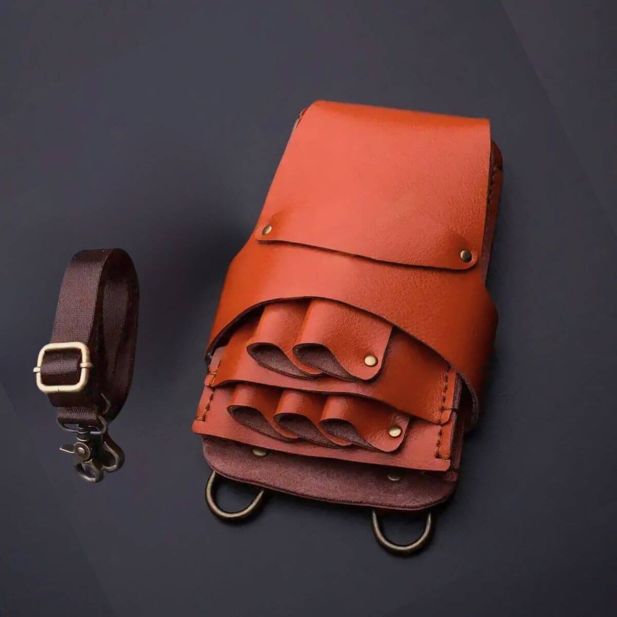 Juntetsu Tabi Classic Holster - 5 Professional Scissors (SKU: JUN-TABI-5PC)