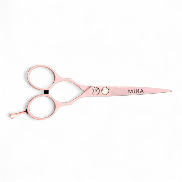 Mina Classic Pastel Pink Hair Cutting Shears | SUS440C Steel