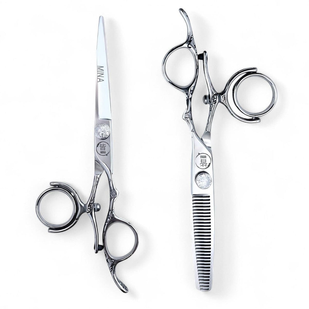 Mina Sakura Double Swivel Professional Shears Set - Mina Scissors - Japan Scissors USA