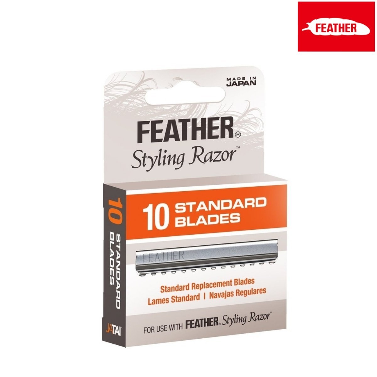 Feather Standard Blades For Styling Razor | 10 Pack - Japan Scissors USA