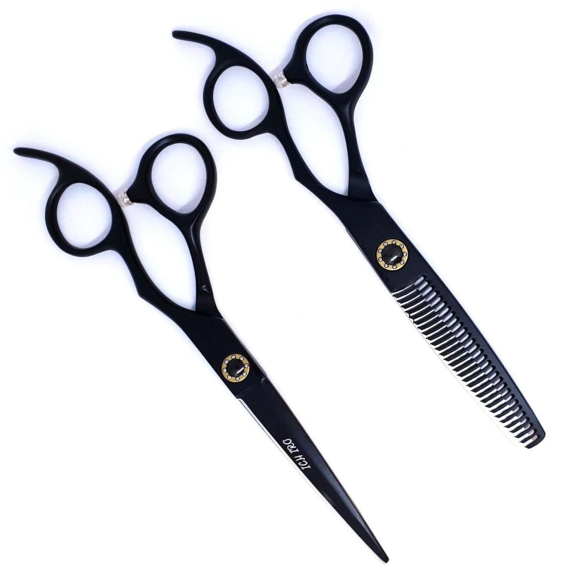 Ichiro Matte Black Hairdressing Shear Set - Ichiro Scissors - Japan Scissors USA