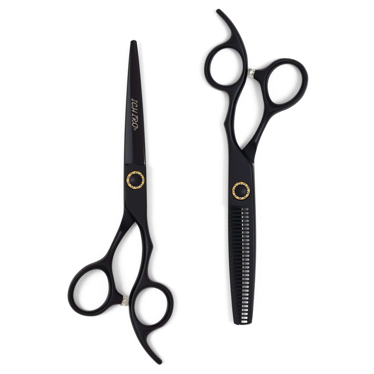 Ichiro Matte Black Hairdressing Shear Set - Ichiro Scissors - Japan Scissors USA