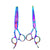 Set di forbici da taglio e sfoltimento arcobaleno Ichiro - Forbici Giappone USA