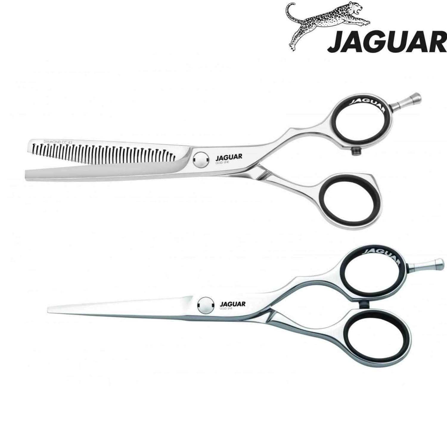 シザー　ロングシザー　菊星　MEGA BLADE　JAGUAR Jaguar Gold Line Diamond Classic Hairdressing Shear Set