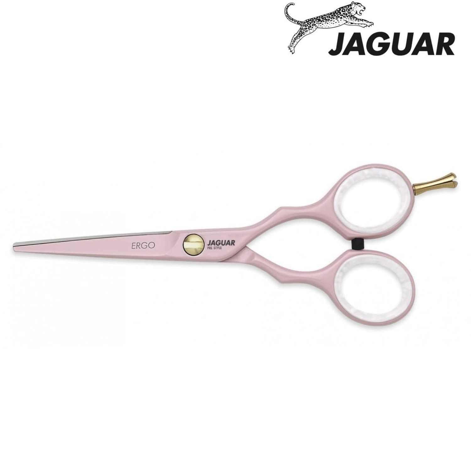 Jaguar Pink Pre Style Ergo Hairdressing Shear Set 5.5