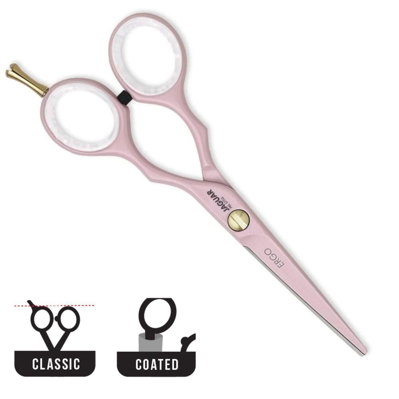 Jaguar Pink Pre Style Ergo Hairdressing Shears - Japan Scissors USA