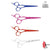 Joewell C Series: Sada nůžek na stříhání barevných vlasů - Japonské nůžky USA