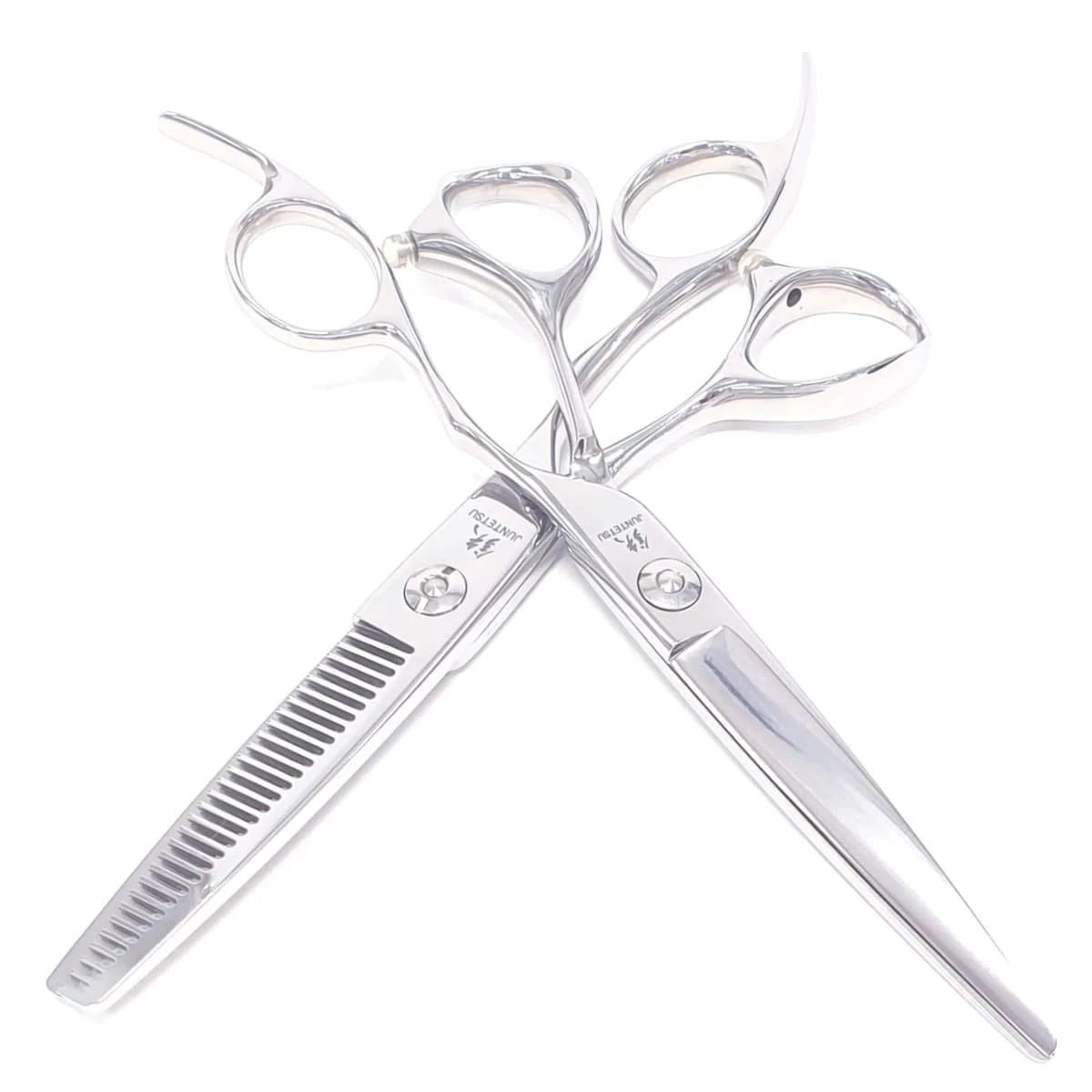 Juntetsu Offset Cutting & Thinning Scissors Set - Japan Scissors USA