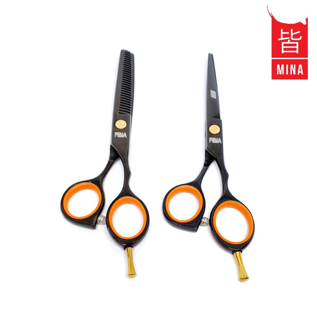Mina Kuro Cutting & Thinning Scissors Set - Japan Scissors USA
