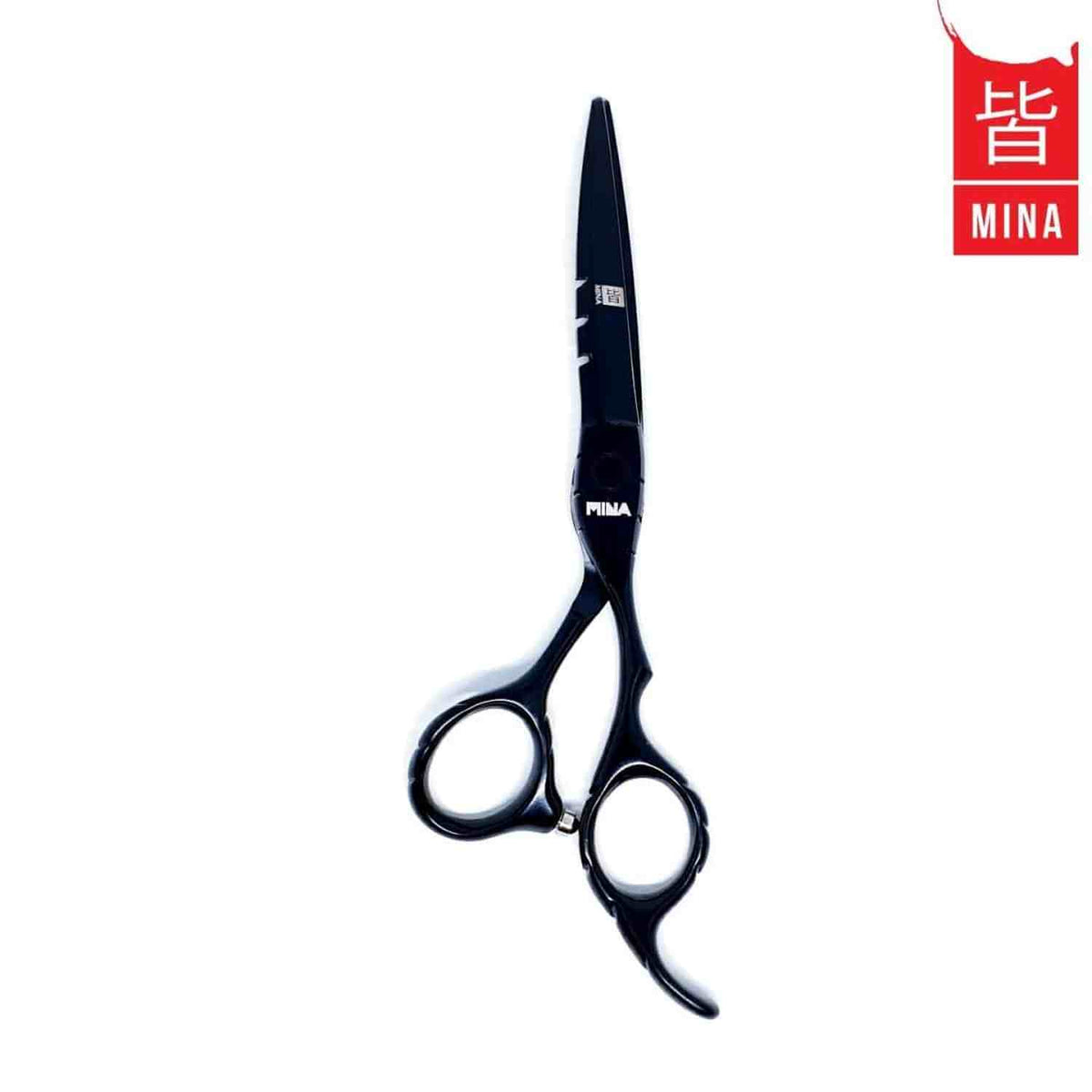 Mina Matte Black Hair Cutting Shears (SKU: MIN-MTB-C60)