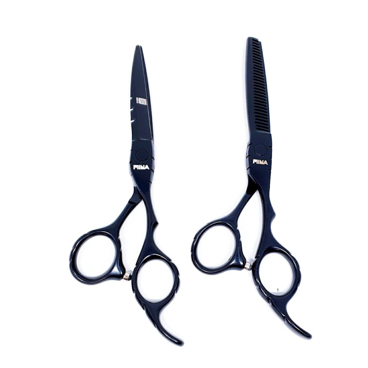 Mina Matte Black Hair Scissors Set - Japan Scissors USA