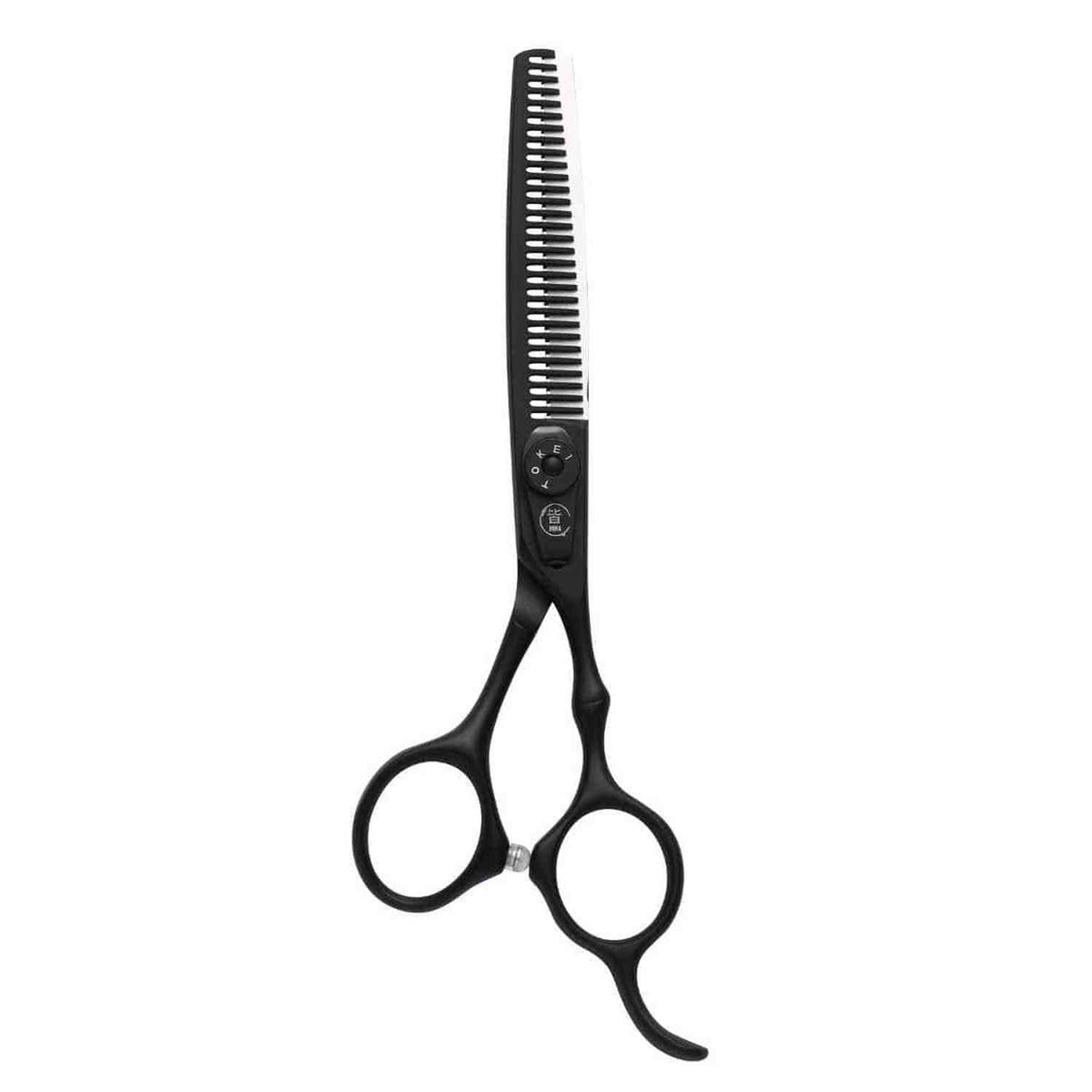 Mina Timeless Hairdressing Matte Black Thinning Shears (SKU: MIN-TML-T60)