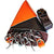 Premium Läder Orange & Brunt hölster: Skydda 5 hårsaxar - Japan Scissors USA