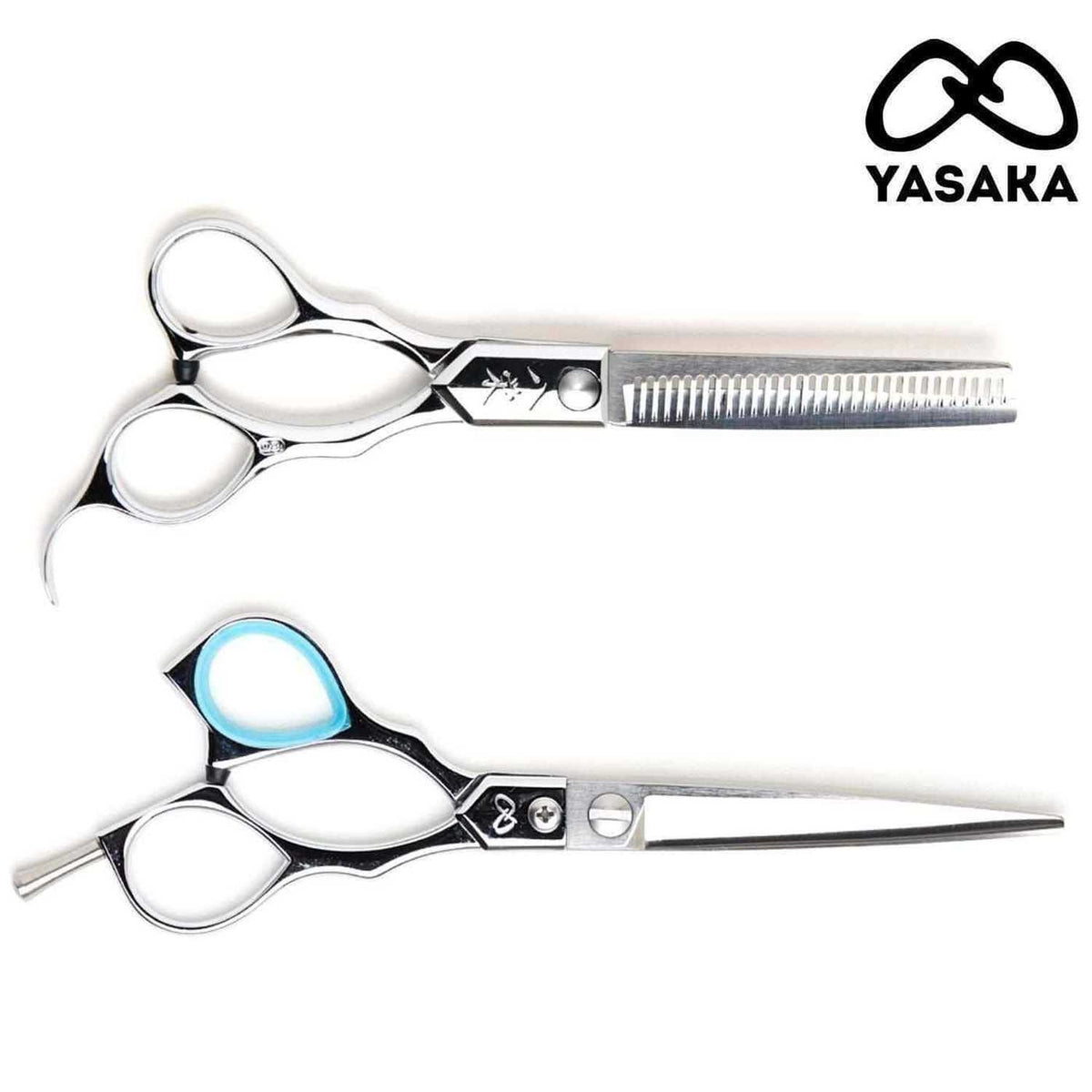 Yasaka Offset Cutting &amp; Thinning Shears Set - Yasaka Scissors - Japan Scissors USA